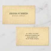 minimalistisch visitekaartje (Voorkant / Achterkant)