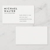 minimalistisch visitekaartje (Voorkant / Achterkant)