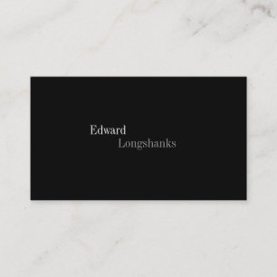 Minimalistisch Visitekaartje - Donker Collectie Nr
