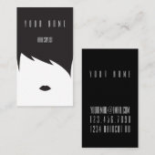 , minimalistisch visitekaartje met haarstylist (Voorkant / Achterkant)