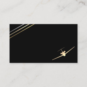 Minimalistisch Visitekaartje van de Aviation Gold