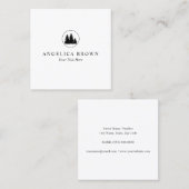 Minimalistisch Visitekaartje van de Logo van de Pi (Voorkant / Achterkant)