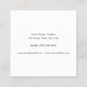 Minimalistisch Visitekaartje van de Logo van de Pi (Achterkant)