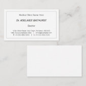 Minimalistisch Visitekaartje van de specialist in (Voorkant / Achterkant)