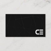 Minimalistisch Visitekaartje voor Black Founder &  (Achterkant)