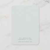 Minimalistisch Visitekaartje voor draagbeeldscherm (Achterkant)