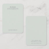 Minimalistisch Visitekaartje voor draagbeeldscherm (Voorkant / Achterkant)