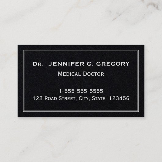 Minimalistisch Visitekaartje voor medische artsen (Voorkant)