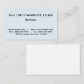 Minimalistisch Visitekaartje voor professionele pr (Voorkant / Achterkant)