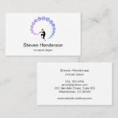 Minimalistisch Visitekaartje voor Trumpet Player-m (Voorkant / Achterkant)