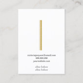 Minimalistisch visitekaartje voor witte sieraden (Achterkant)