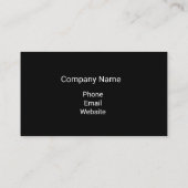 Minimalistisch Visitekaartje wit monogram zwart (Achterkant)