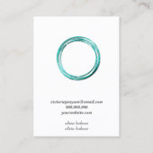 Minimalistisch visitekaartje witte juwelen (Achterkant)