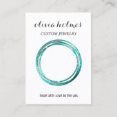 Minimalistisch visitekaartje witte juwelen (Voorkant)