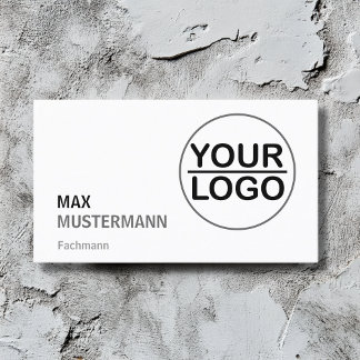Minimalistisch Visitenkarten mit LOGO Visitekaartje