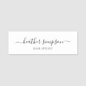 Minimalistisch voor moderne scriptkalligrafie naamplaatje (Voorkant)