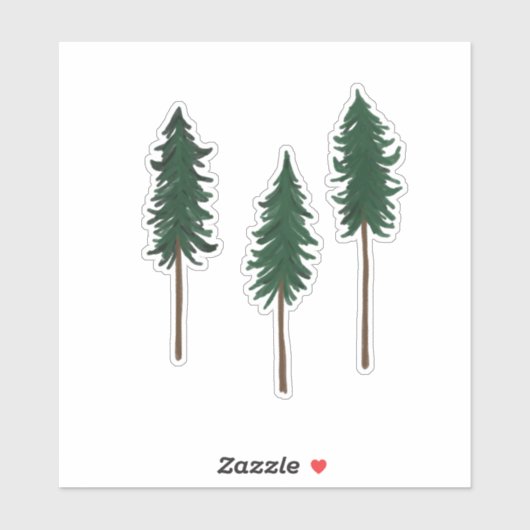 Minimalistisch voor pingbomen sticker (Vel)