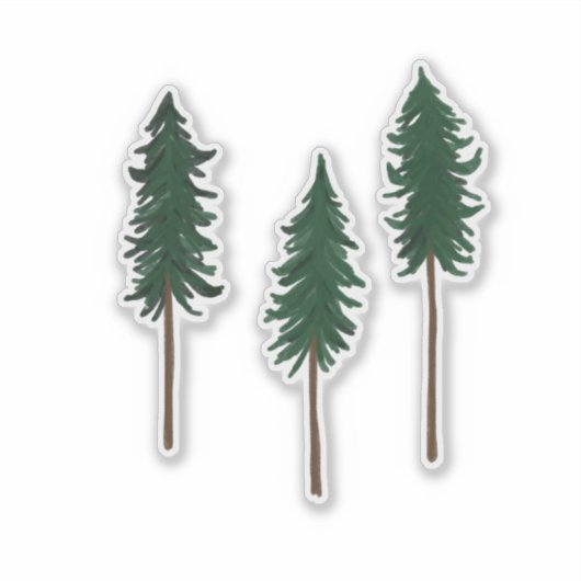 Minimalistisch voor pingbomen sticker (Voorkant)