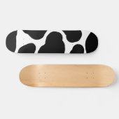 Minimalistisch voor zwart-witspots skateboard (Horizontaal)