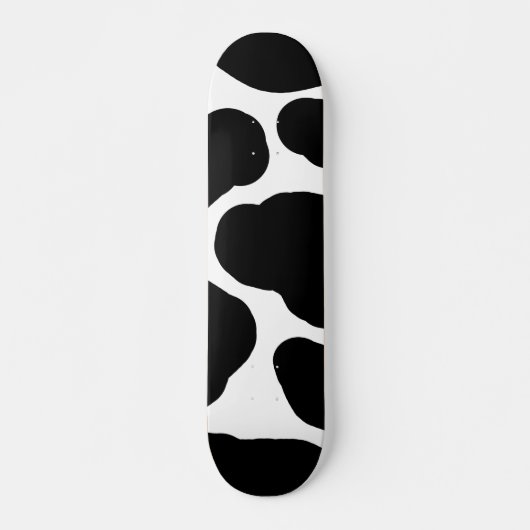 Minimalistisch voor zwart-witspots skateboard (Voorkant)