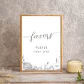 Minimalistisch voordeelteken Modern Boho Floral De Kaart