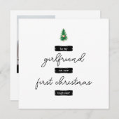 Minimalistisch Vriendin Kerst Kaart (Voorkant / Achterkant)