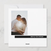 Minimalistisch Vriendin Kerst Kaart (Achterkant)