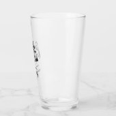 Minimalistisch vrijgezellenfeest glas (Links)