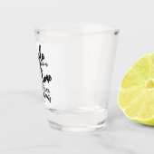 Minimalistisch vrijgezellenfeest shot glas (Rechts)
