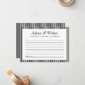 Minimalistisch Vrijgezellenfeest Toekomstige mevro Notitiekaartje (Voorkant / Achterkant in situ)