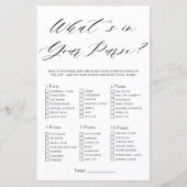 Minimalistisch Vrijgezellenfeest Wat zit er in je (Voorkant)