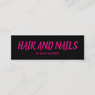 Minimalistisch/warm roze mini visitekaartje