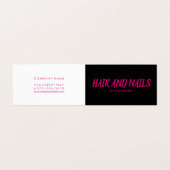 Minimalistisch/warm roze visitekaartjes (Buitenkant ongevouwen)