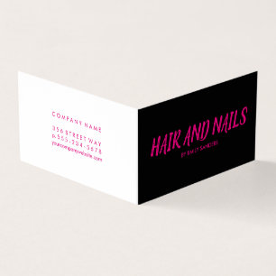 Minimalistisch/warm roze visitekaartjes