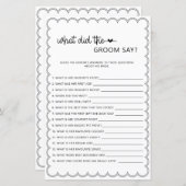 Minimalistisch wat de bruidegom vrijgezellenfeest  (Voorkant / Achterkant)