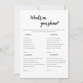 Minimalistisch wat er op je telefoon Vrijgezellenf Kaart (Voorkant)