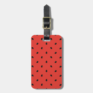 Minimalistisch watermeloenslot bagagelabel