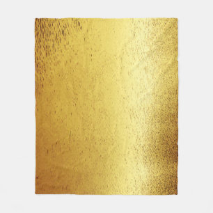 Minimalistisch wateroppervlak van Golden shimmery- Fleece Deken