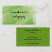 Minimalistisch waterverf penseel visitekaartje (Voorkant / Achterkant)