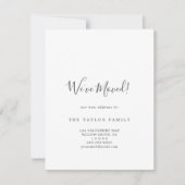 Minimalistisch We hebben printbaar Briefkaart verp (Voorkant)