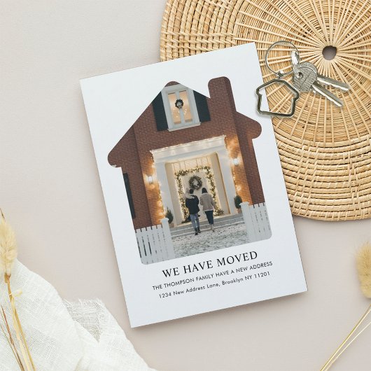 Minimalistisch We hebben verplaatst Nieuwe Thuisfo Aankondiging