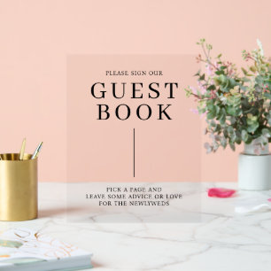 Minimalistisch weddenschap acryl bord