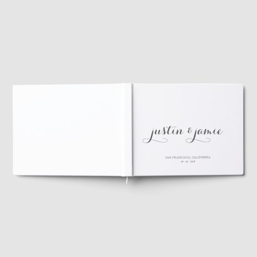 Minimalistisch weddenschap gastenboek (Volledig)