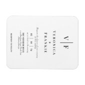 Minimalistisch weddenschap Magnet Magneet (Horizontaal)