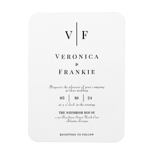 Minimalistisch weddenschap Magnet Magneet (Verticaal)