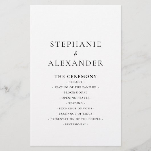 Minimalistisch weddenschap met kalligrafie (Voorkant)
