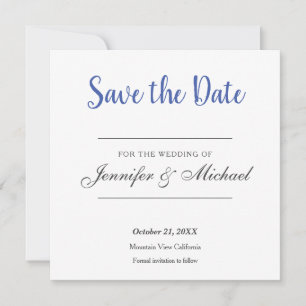 minimalistisch weddenschap save the date
