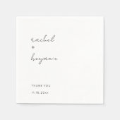Minimalistisch weddenschap script Modern Simple Ty Servet (Voorkant)