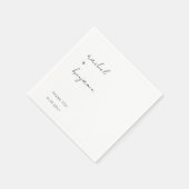 Minimalistisch weddenschap script Modern Simple Ty Servet (Hoek)