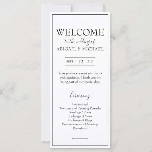 Minimalistisch weddenschapsprogramma (Voorkant)
